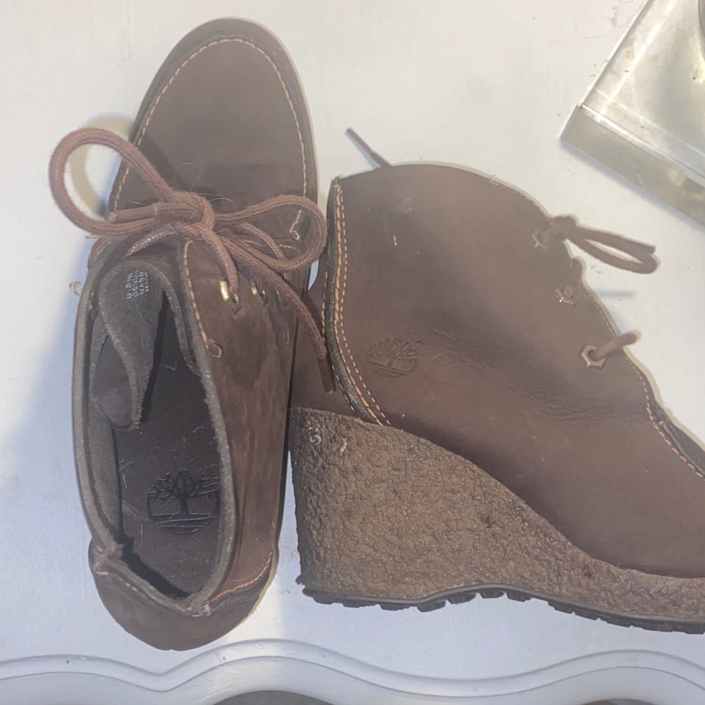 Timberland Women's Dark Brown Wedge Shoes